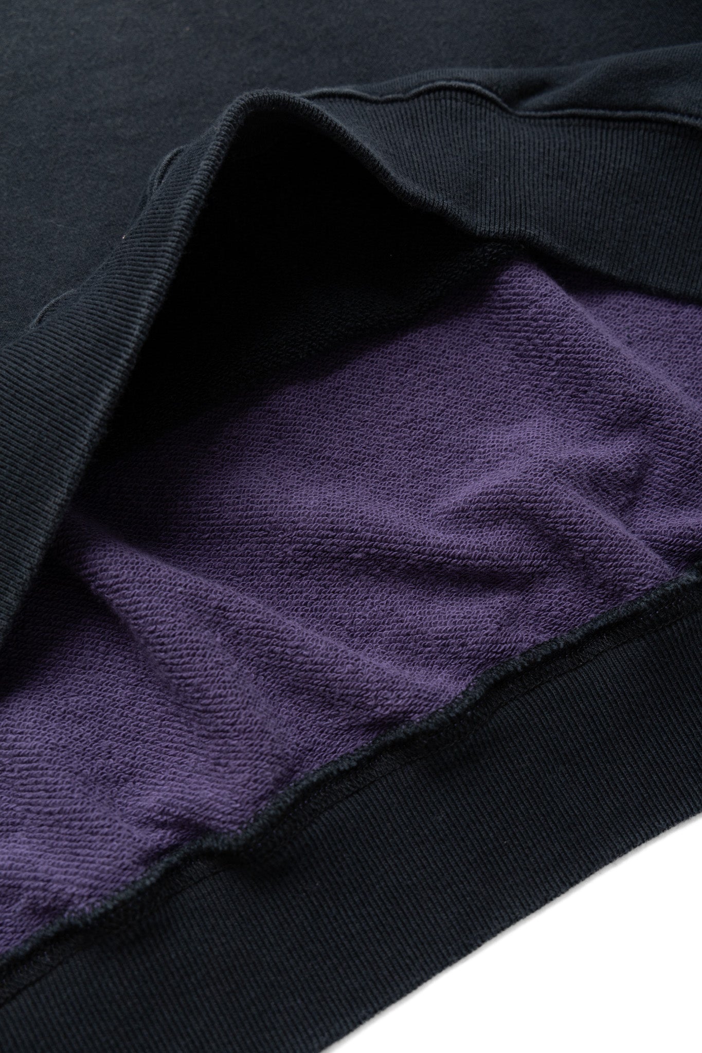 Fleece Knit 2TONES Remake BIG SWT (BONE) - Black x Purple