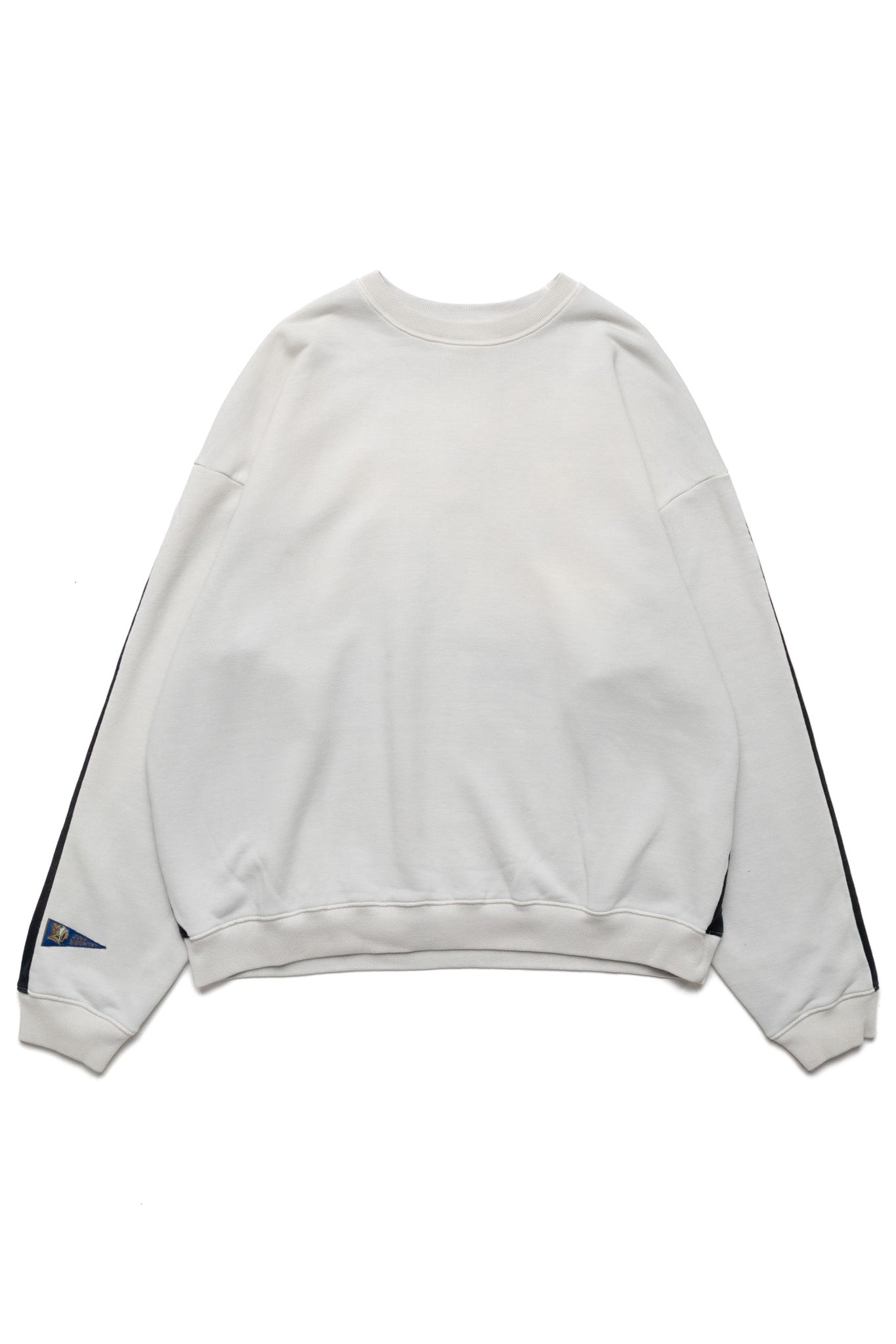 Fleece Knit 2TONES Remake BIG SWT (BONE) - Ecru x Black