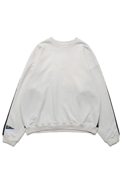 Fleece Knit 2TONES Remake BIG SWT (BONE) - Ecru x Black