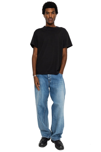 Baggy 5 Pocket Pants - Medium Dark Blue (Damage)