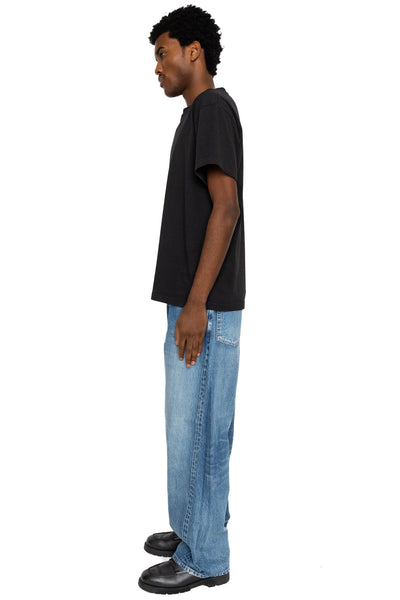 Baggy 5 Pocket Pants - Medium Dark Blue (Damage)