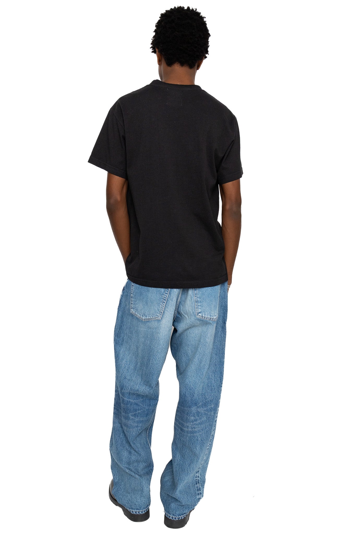 Baggy 5 Pocket Pants - Medium Dark Blue (Damage)