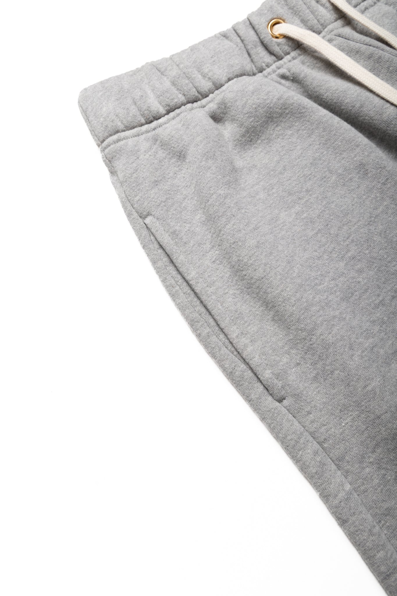 Cropped Relaxed Pant Heavyweight Fleece - Heather Grey