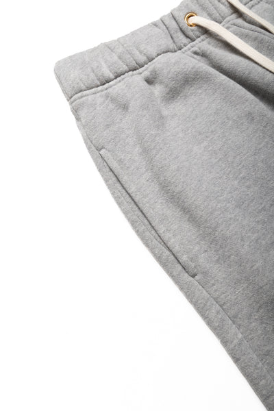 Cropped Relaxed Pant Heavyweight Fleece - Heather Grey