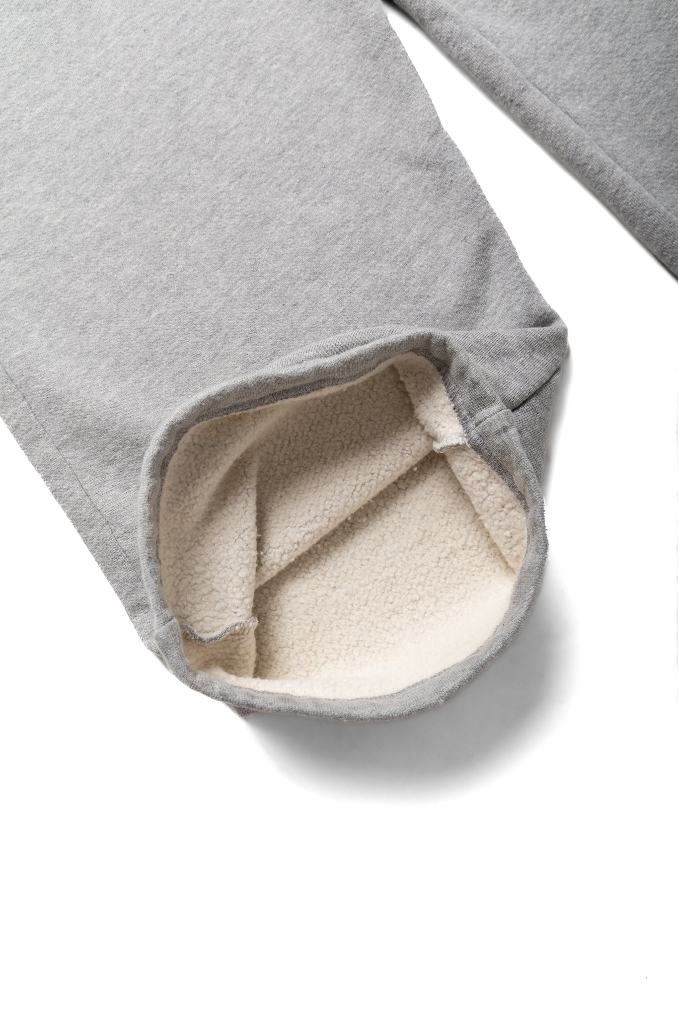 Cropped Relaxed Pant Heavyweight Fleece - Heather Grey