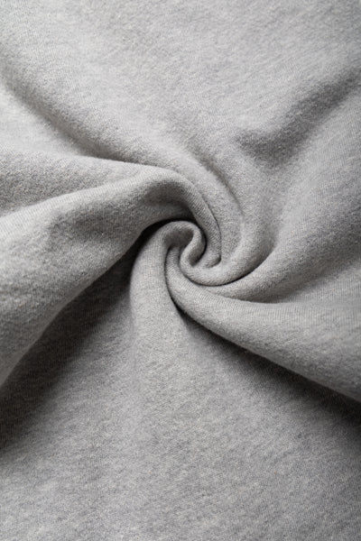 Cropped Relaxed Pant Heavyweight Fleece - Heather Grey