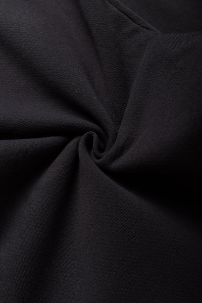 Cropped Relaxed Pant Heavyweight Fleece - Jet Black