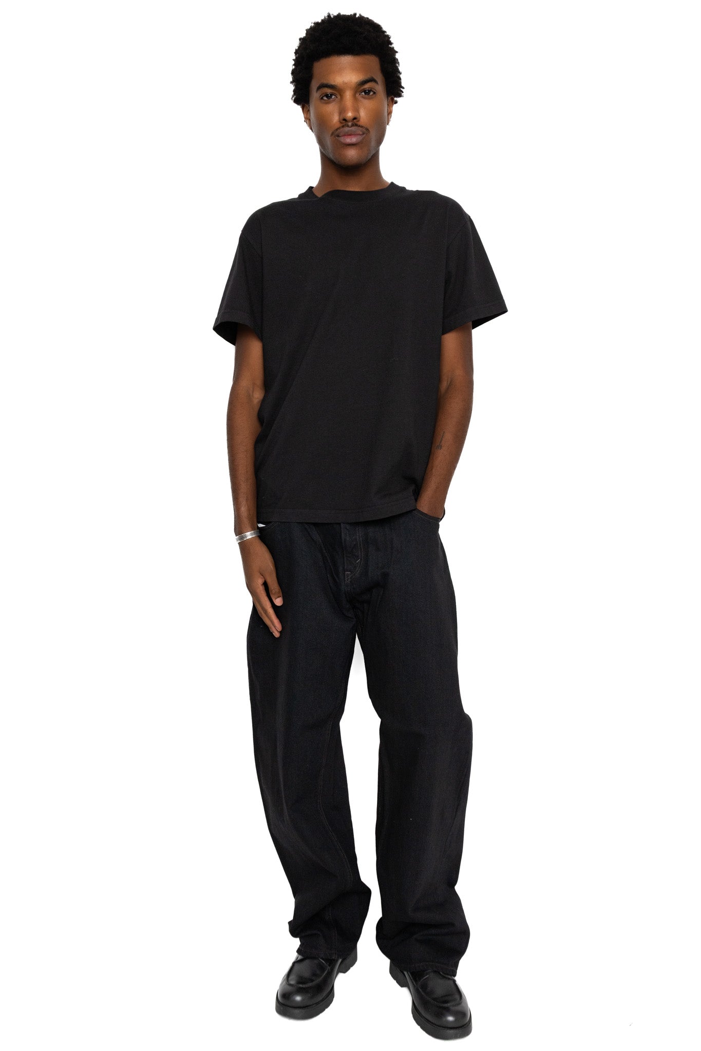 Baggy 5 Pocket Pants - Black