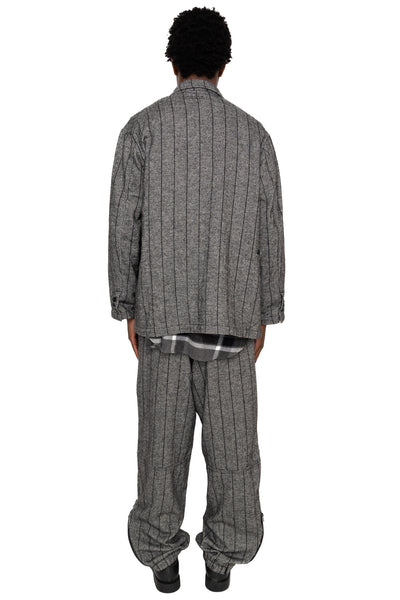 Loiter Jacket Wool Striped HB - Dk.Grey