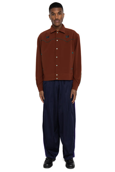 Piping Cowboy Jac PE/PU Double Cloth - Brown