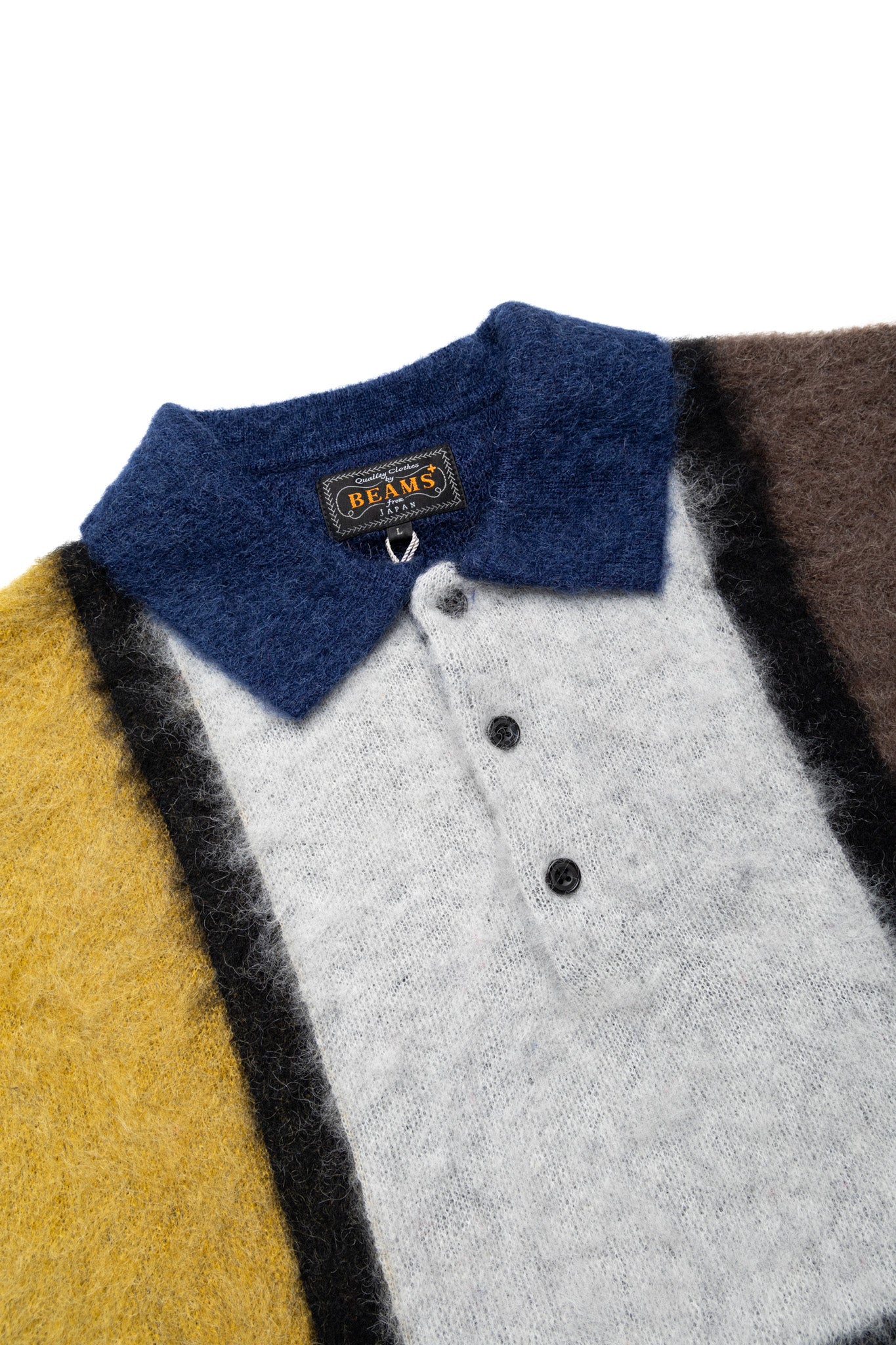 Knit Polo Shaggy 9G - Blue