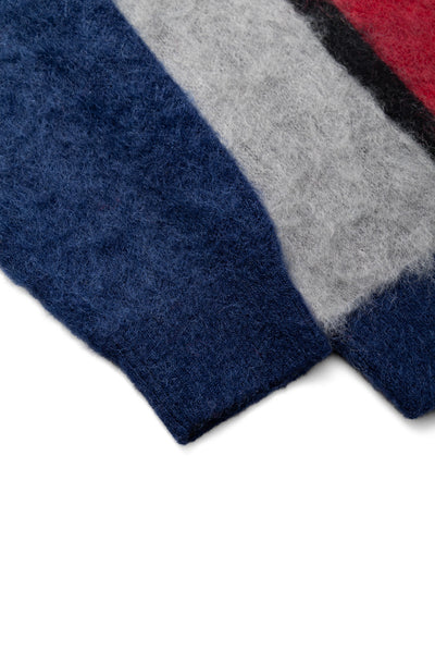 Knit Polo Shaggy 9G - Blue
