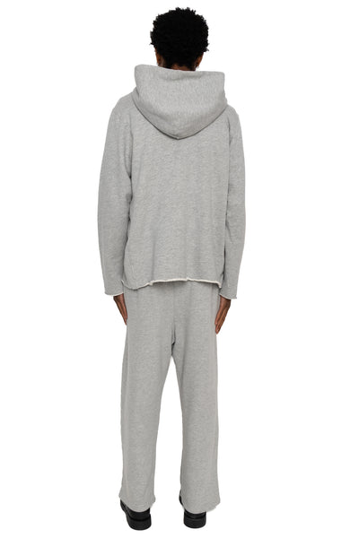 Cropped Relaxed Pant Heavyweight Fleece - Heather Grey