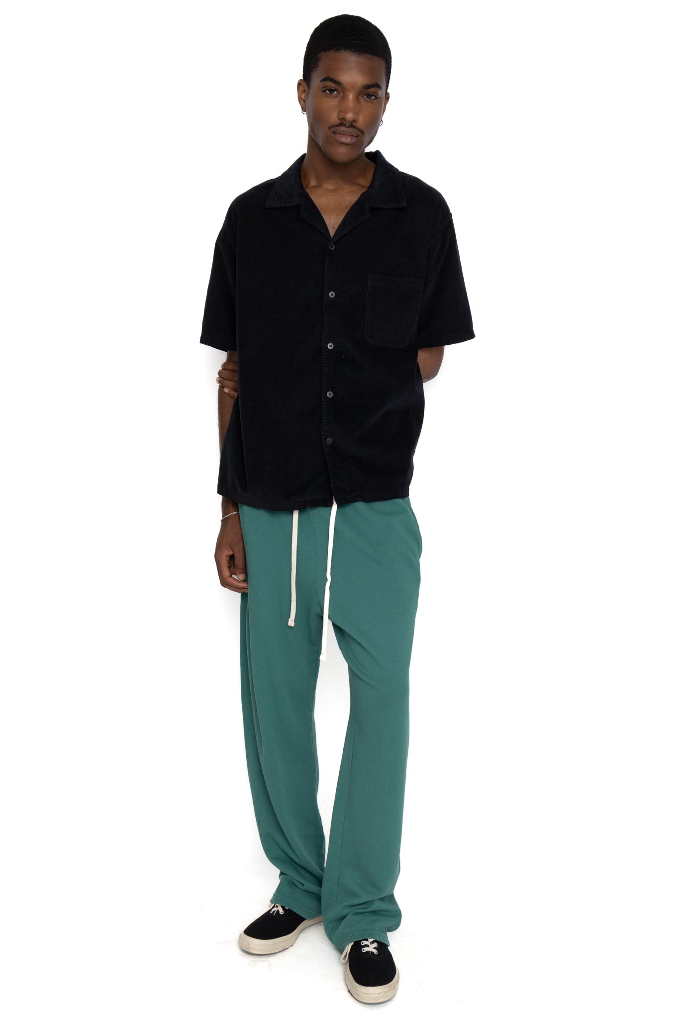 Classic Pant French Terry - Washed Rainforest
