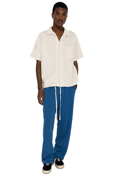Classic Pant French Terry - Washed Cobalt