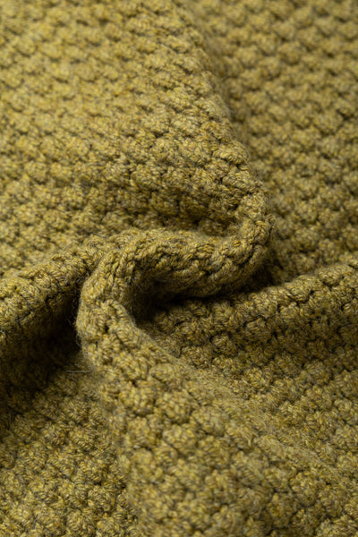 Full Zip Style Popcorn Pattern - Olive