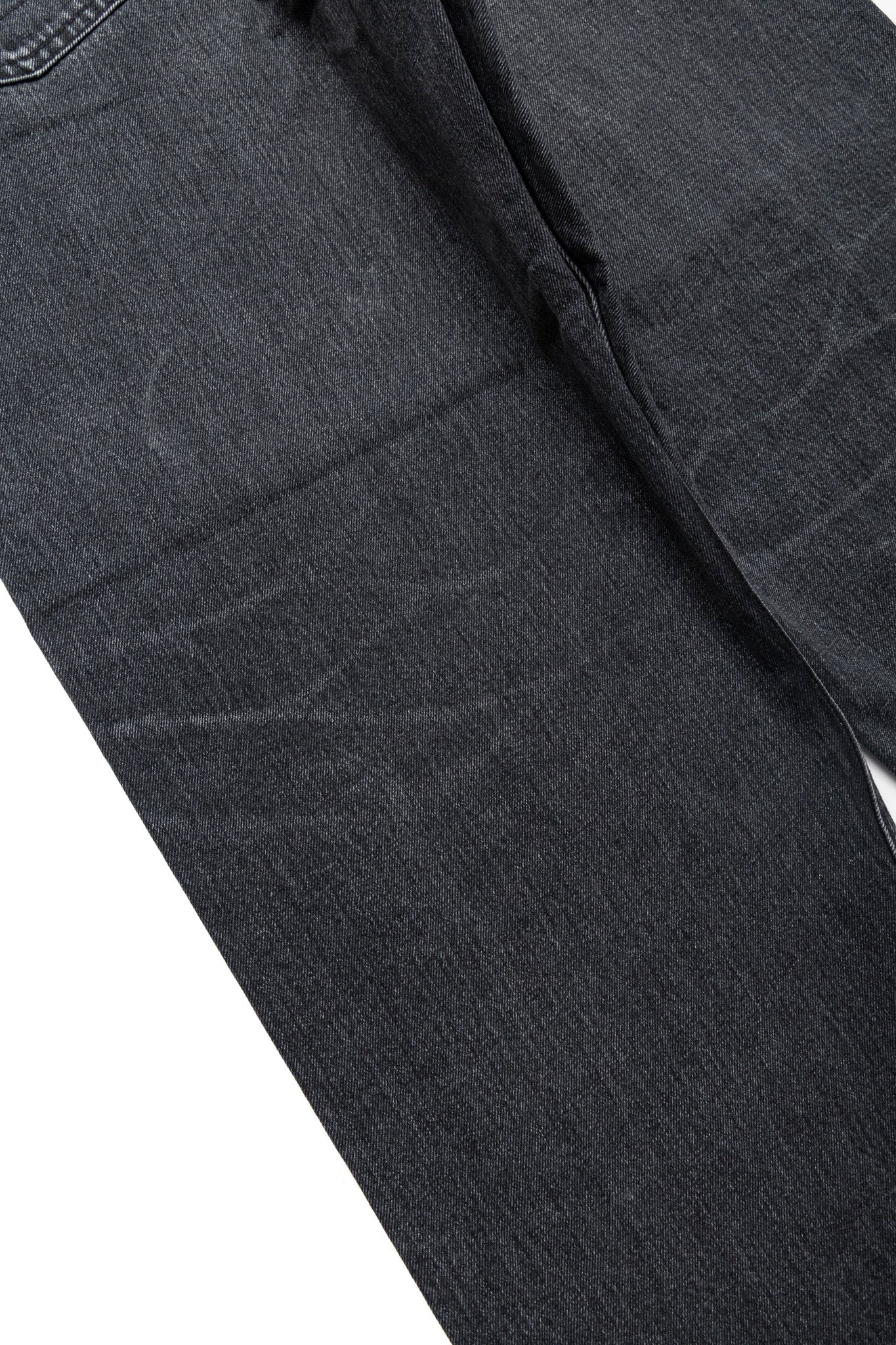 Super Dad Jeans Black Selvedge Denim - Stone Wash (Blue in Green Exclusive)