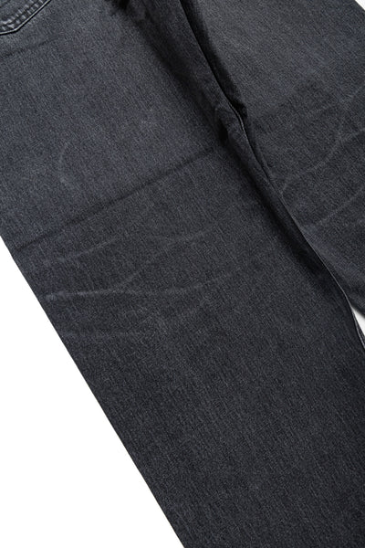 Super Dad Jeans Black Selvedge Denim - Stone Wash (Blue in Green Exclusive)