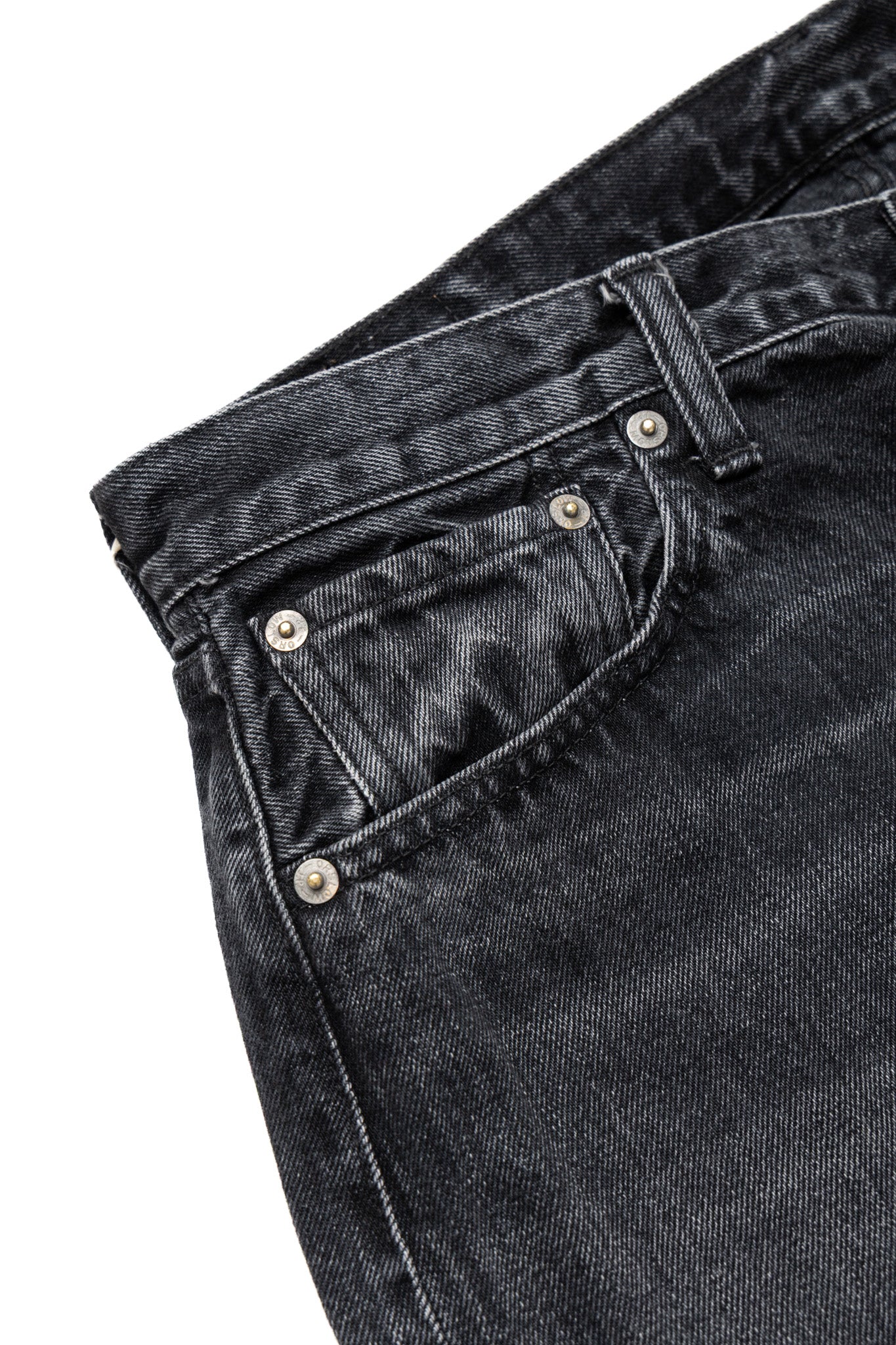 Super Dad Jeans Black Selvedge Denim - Stone Wash (Blue in Green Exclusive)