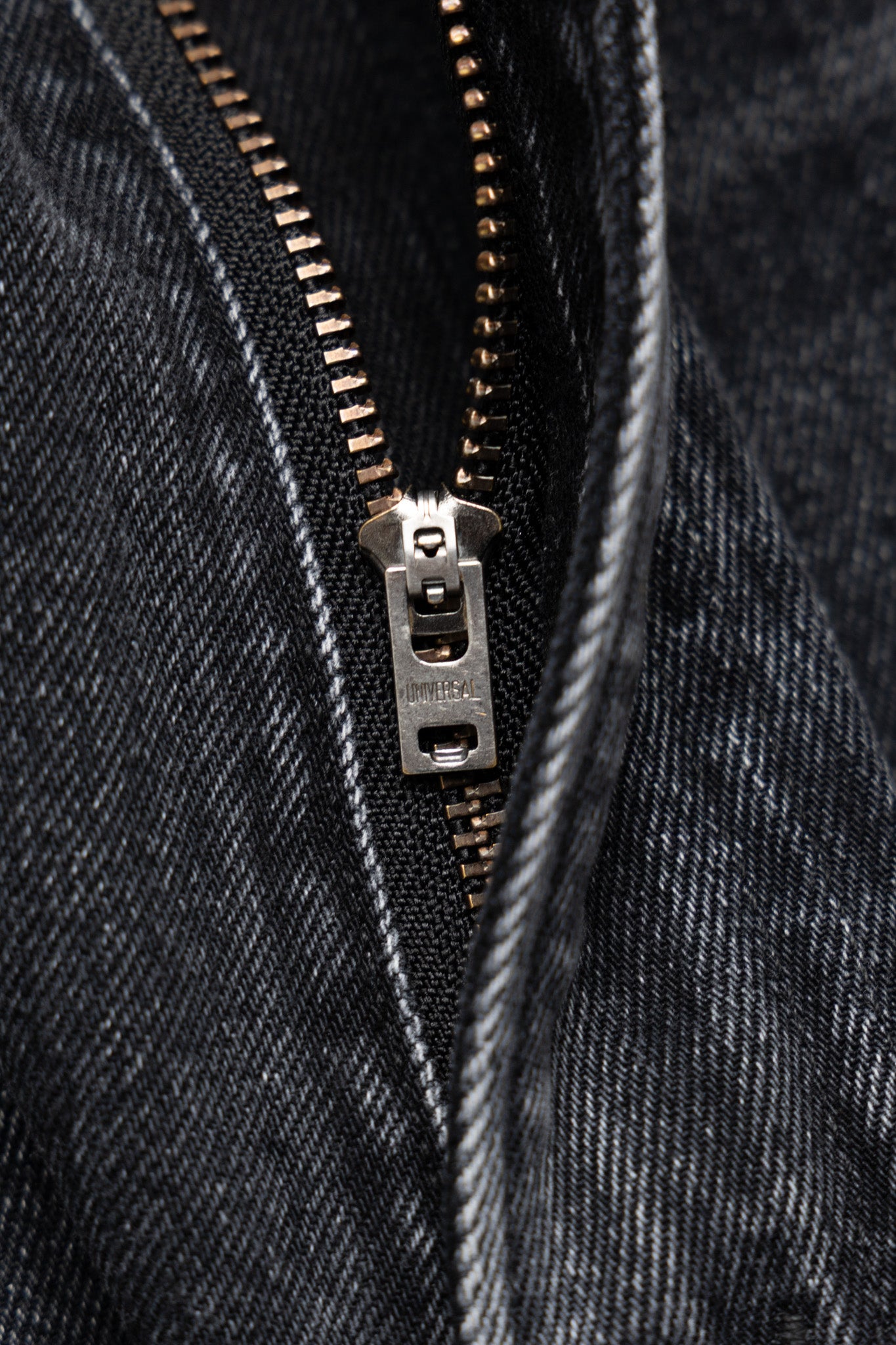 Super Dad Jeans Black Selvedge Denim - Stone Wash (Blue in Green Exclusive)