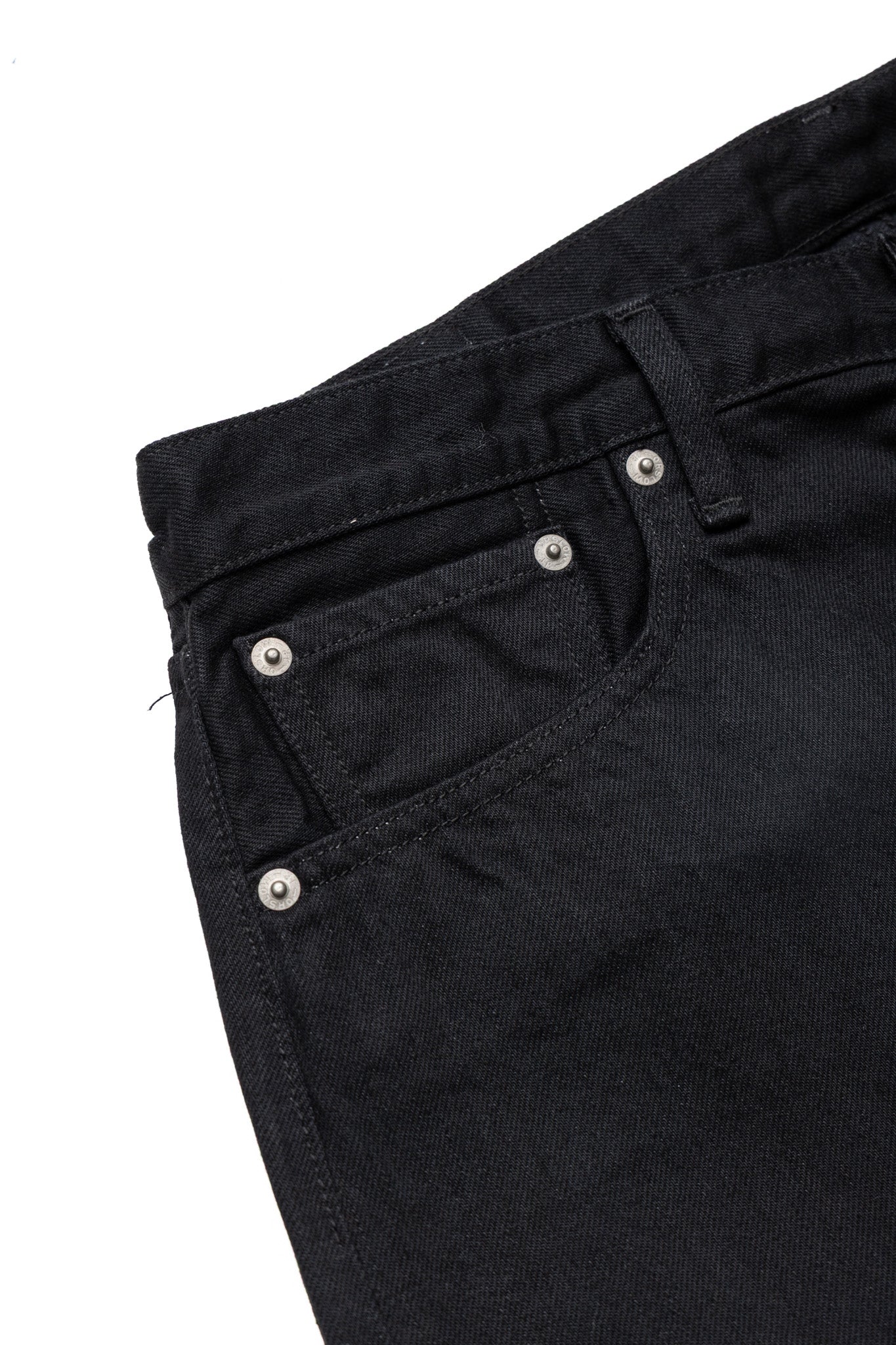Super Dad Jeans Black Selvedge Denim - One Wash (Blue in Green Exclusive)
