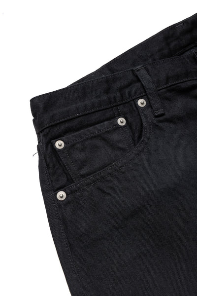 Super Dad Jeans Black Selvedge Denim - One Wash (Blue in Green Exclusive)