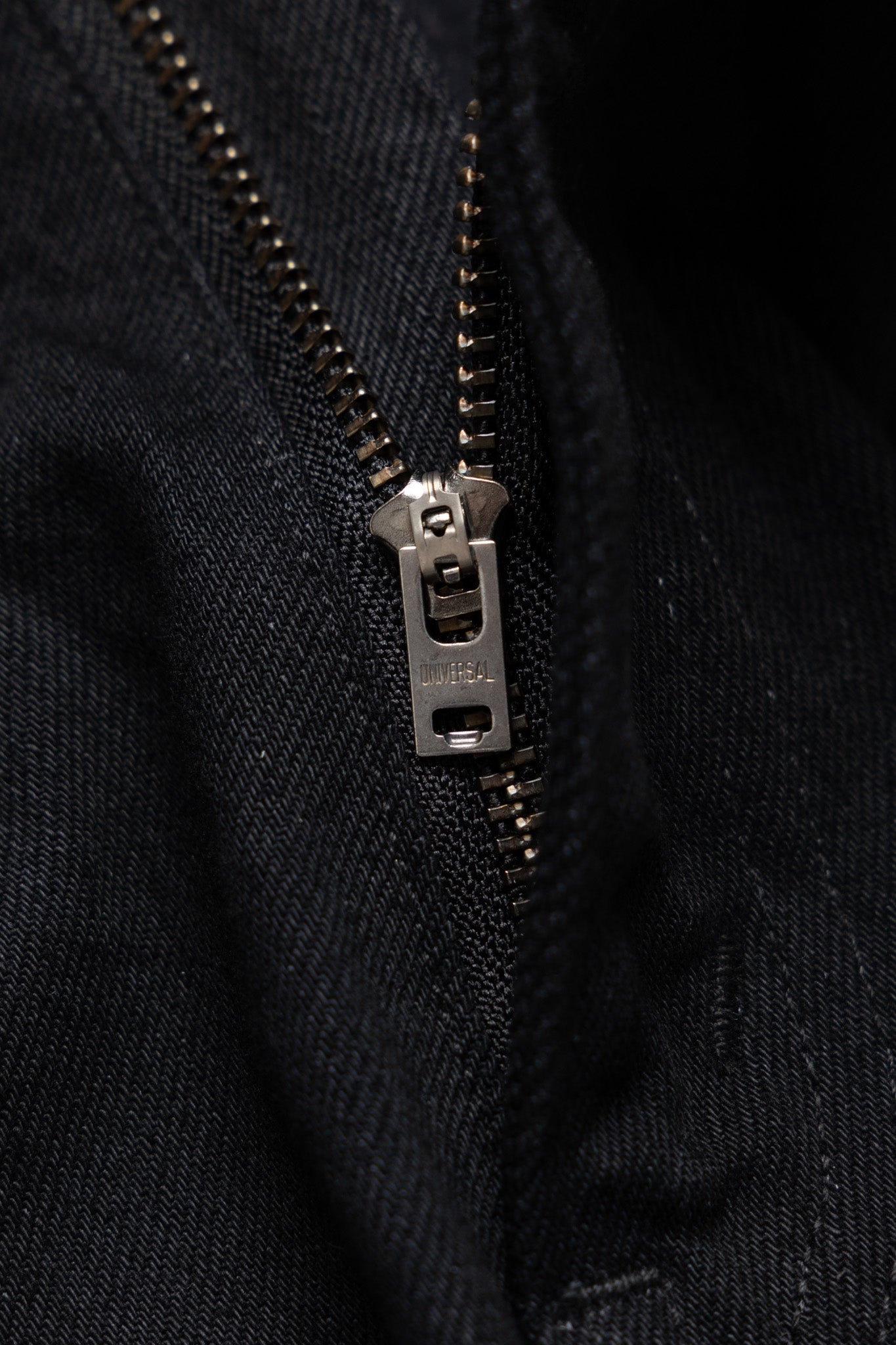 Super Dad Jeans Black Selvedge Denim - One Wash (Blue in Green Exclusive)