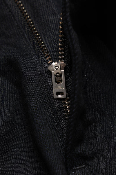 Super Dad Jeans Black Selvedge Denim - One Wash (Blue in Green Exclusive)