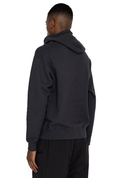 SZ Vintage Pinborder Knit Hoodie - A. Black
