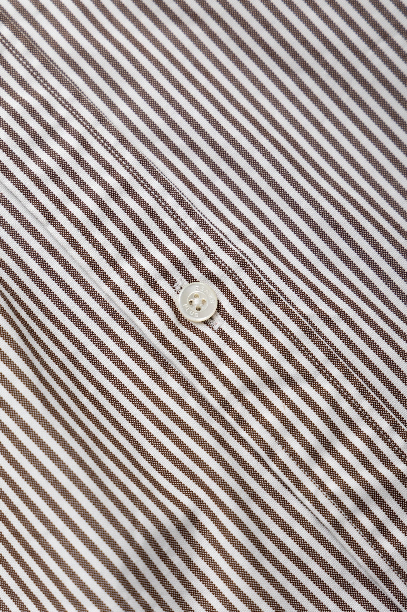 Lisa Oxford Shirt - Brown White Stripe