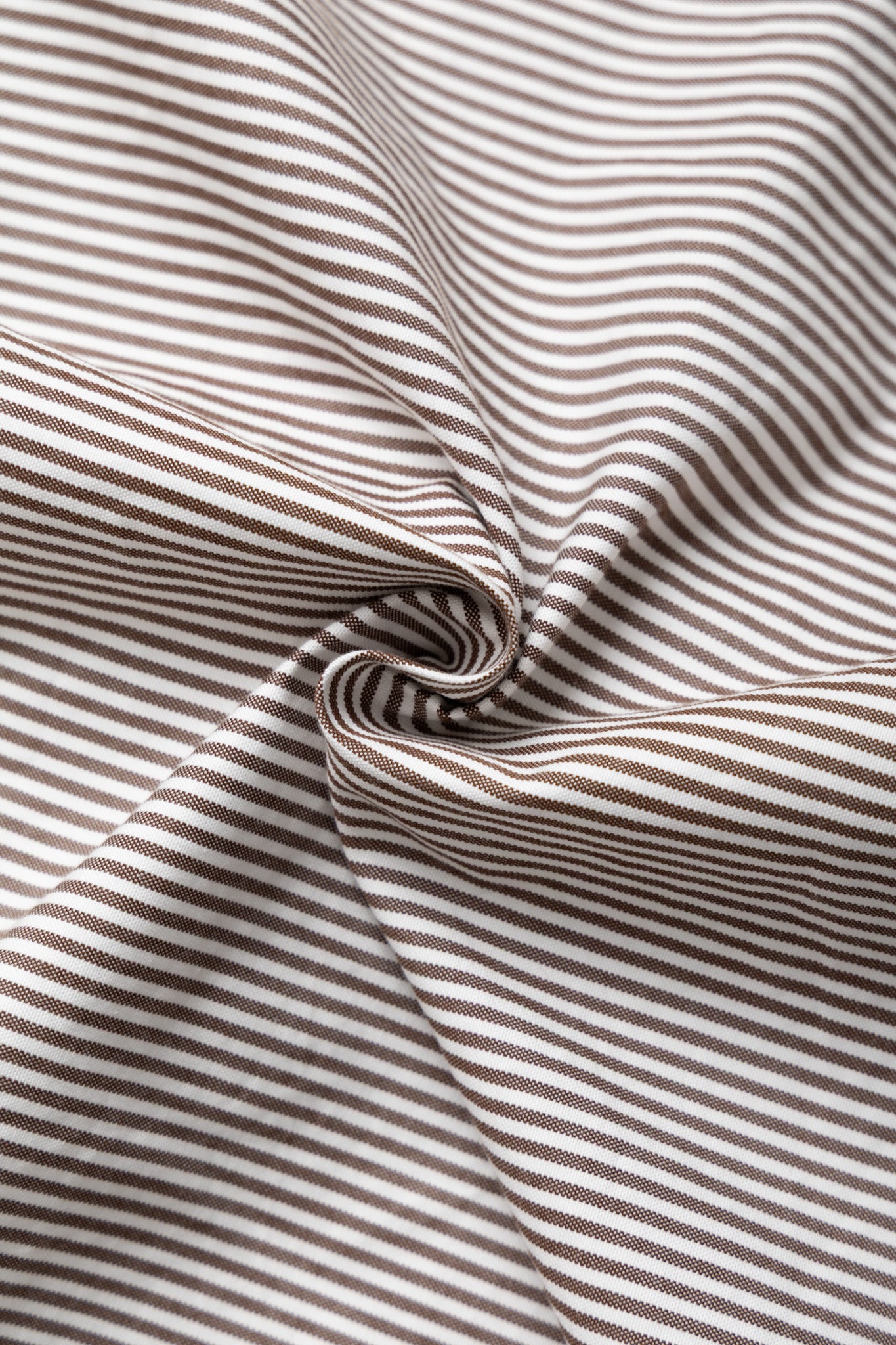 Lisa Oxford Shirt - Brown White Stripe