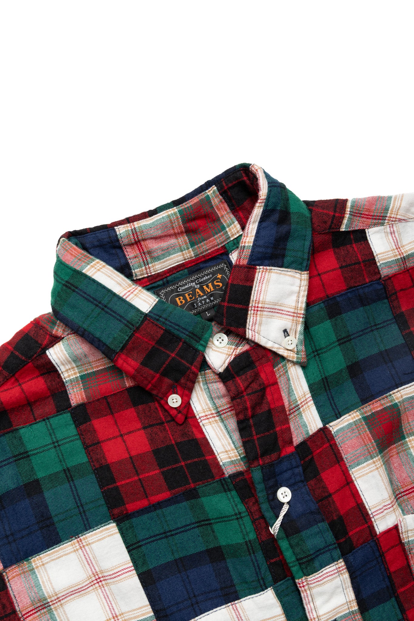 B.D. Classic-Fit Indian Flannel Patchwork