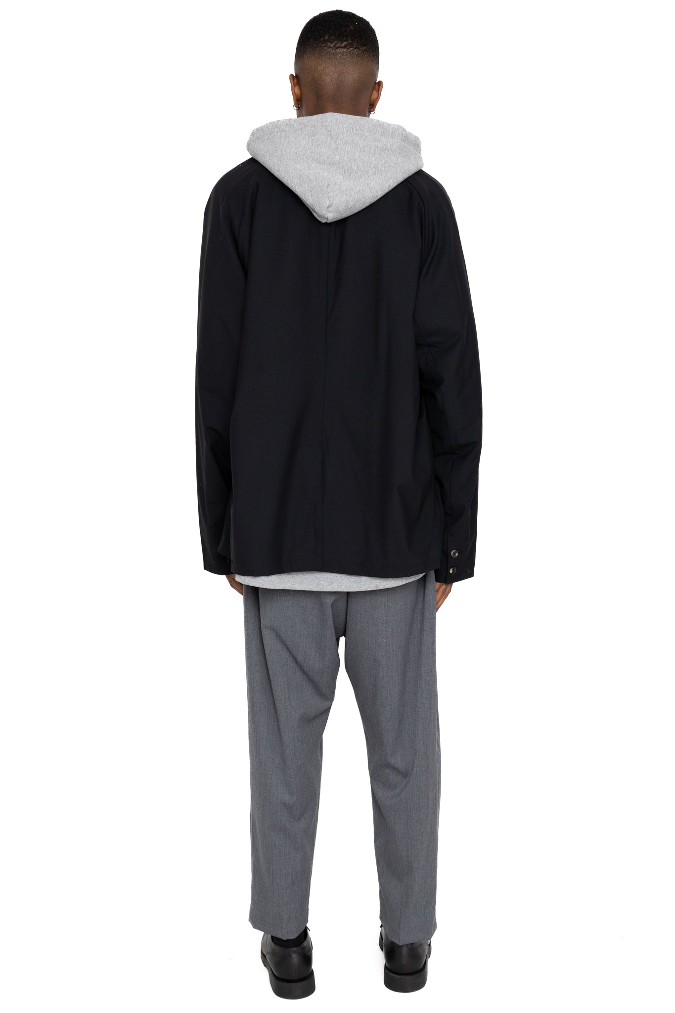 Baggy Trousers Twill Grey