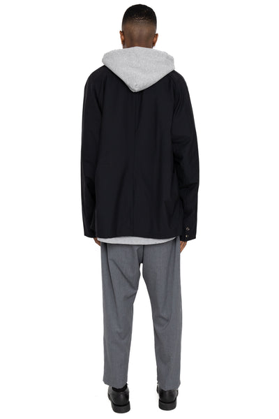 Baggy Trousers Twill Grey