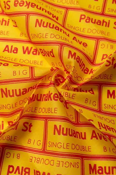 Minnano Bandana for Single Double x Blue in Green