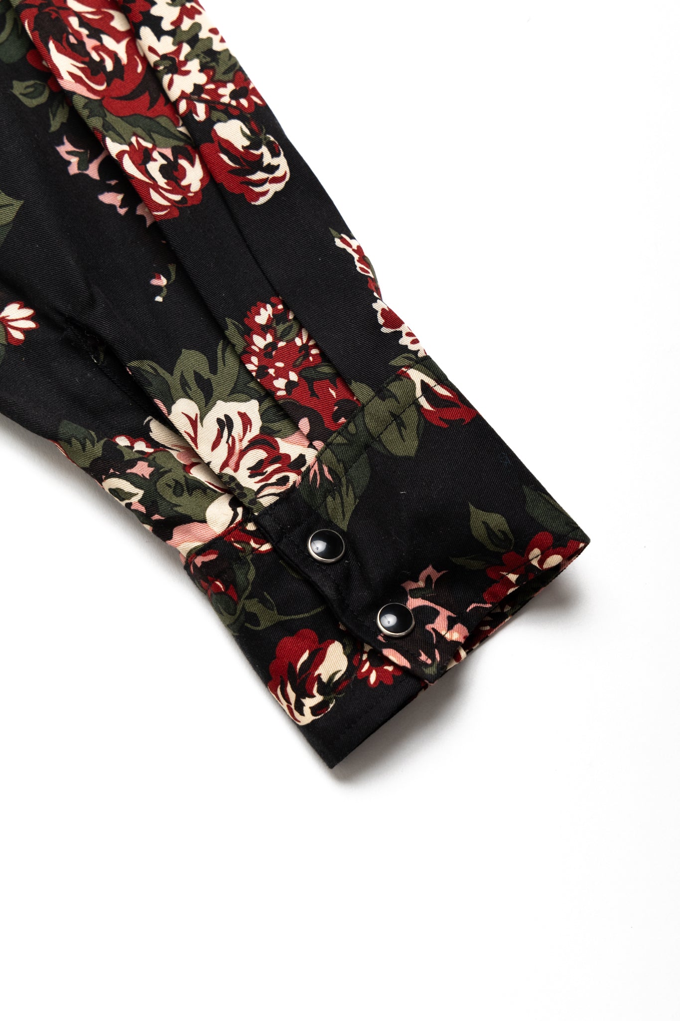 Rayon Twill NADESHIKO-Champetre Husky Western Shirt - Black