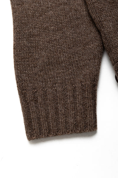 5G Shetland Wool Half ZIP Anorak - Mocha