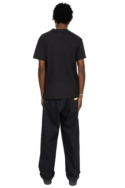 Super Dad Jeans Black Selvedge Denim - One Wash (Blue in Green Exclusive)