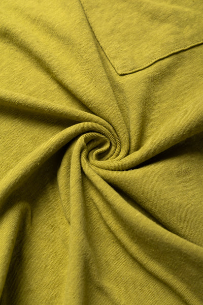 Gauze Jersey Pocket T - Yellow Green