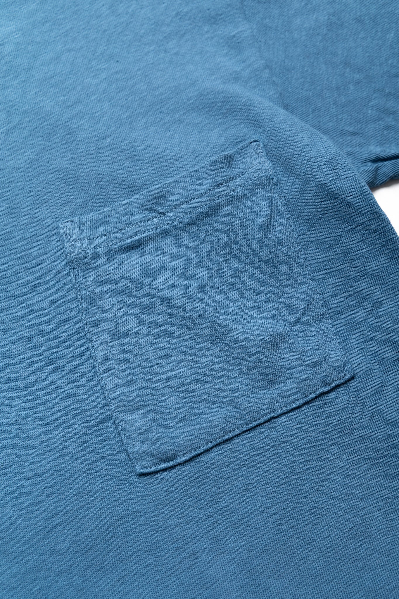 Gauze Jersey Pocket T - Light Blue