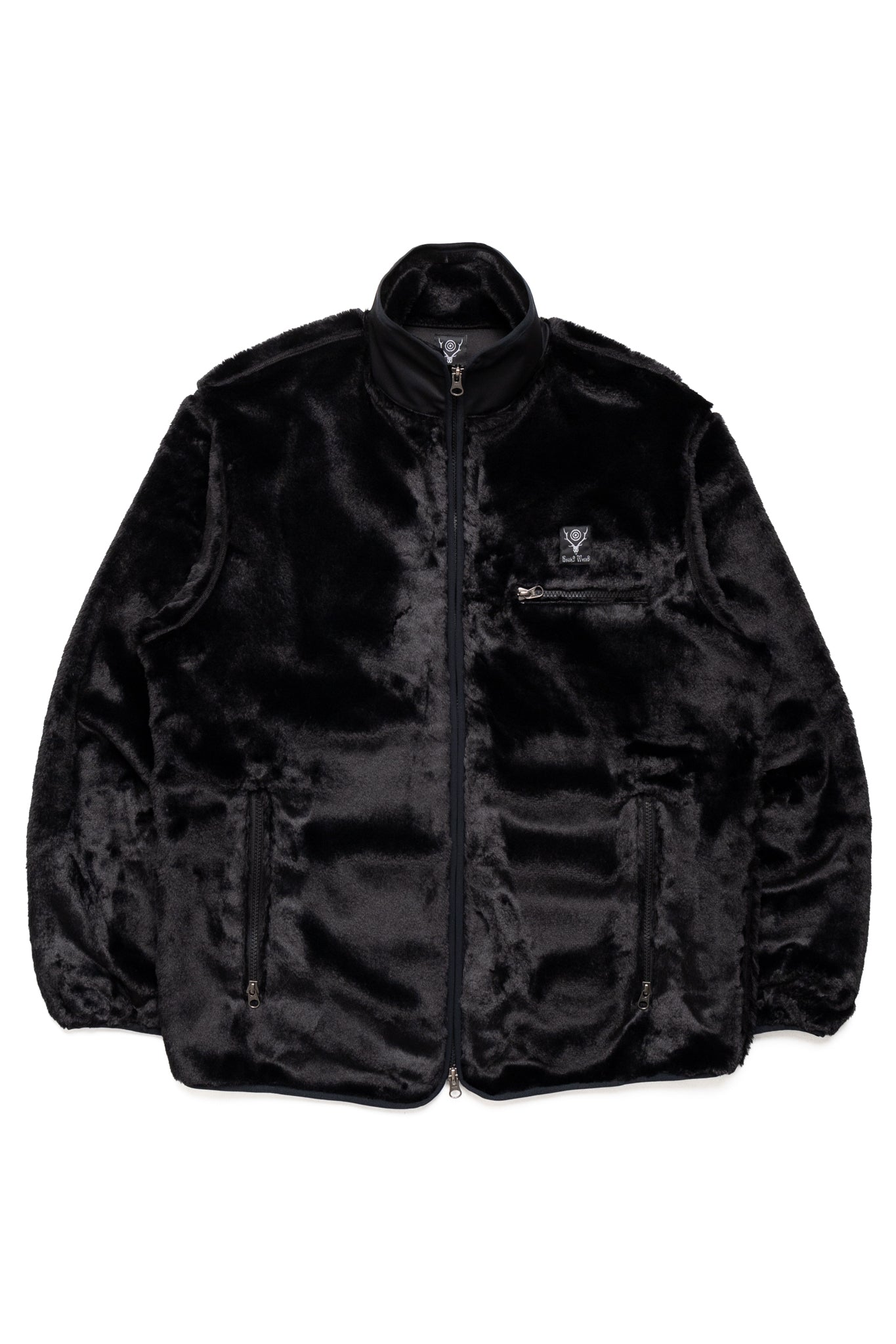Piping Jacket Micro Fur - Black