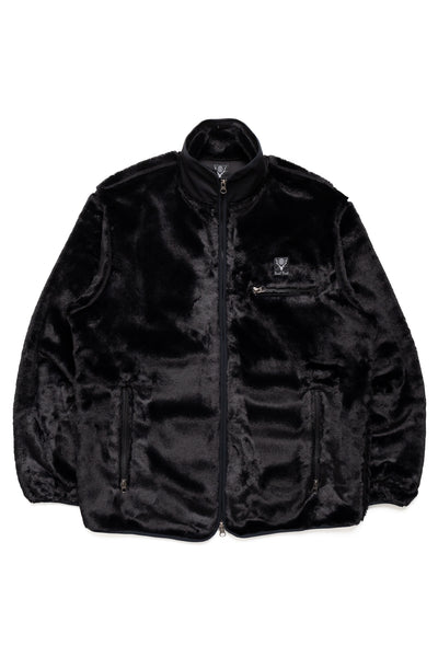 Piping Jacket Micro Fur - Black