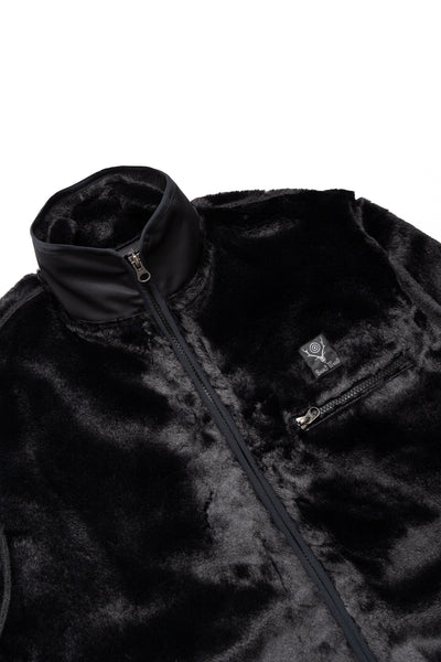 Piping Jacket Micro Fur - Black