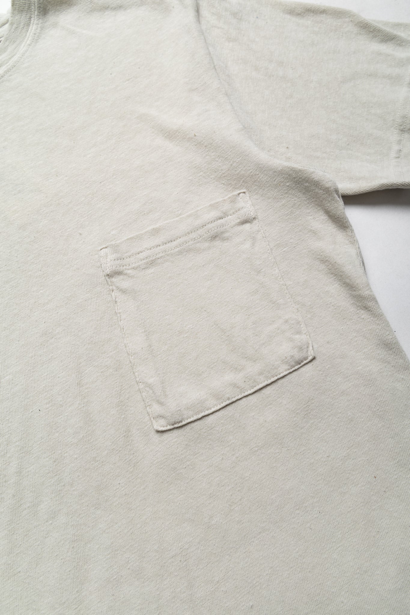 Gauze Jersey Pocket T - Ivory