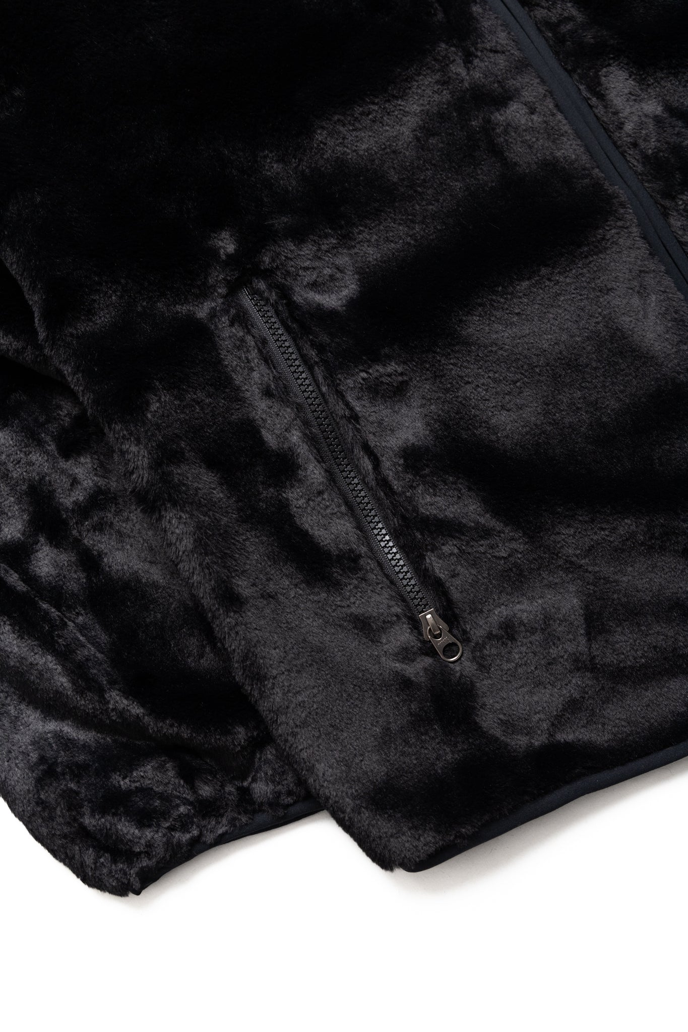 Piping Jacket Micro Fur - Black