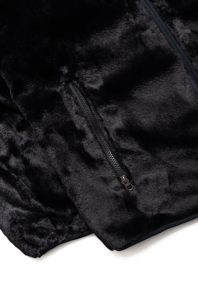 Piping Jacket Micro Fur - Black