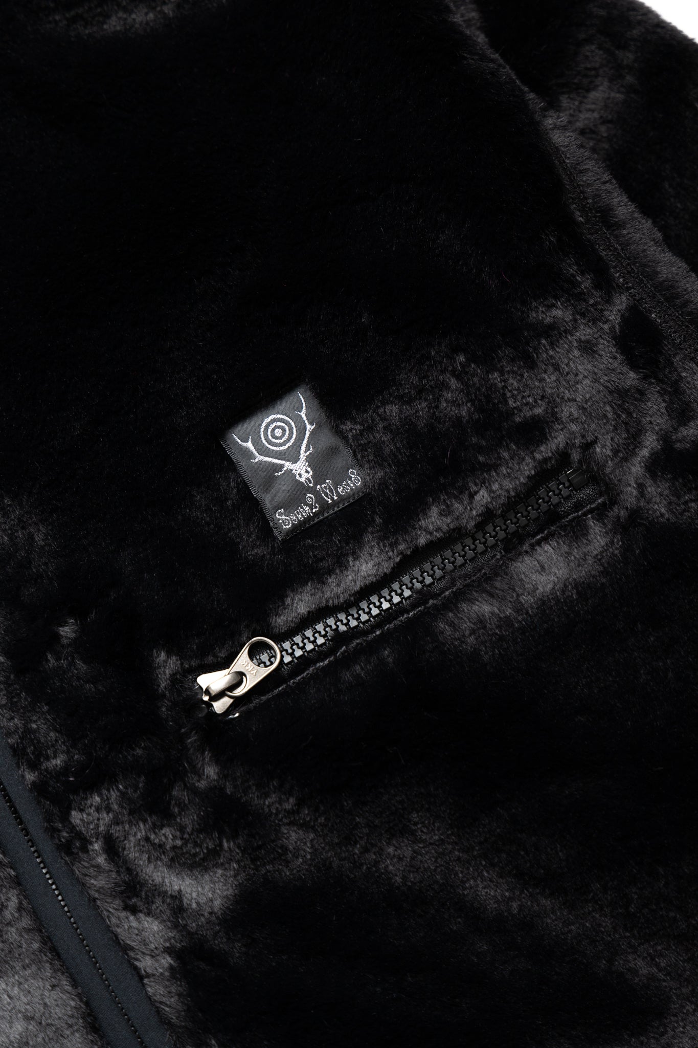 Piping Jacket Micro Fur - Black