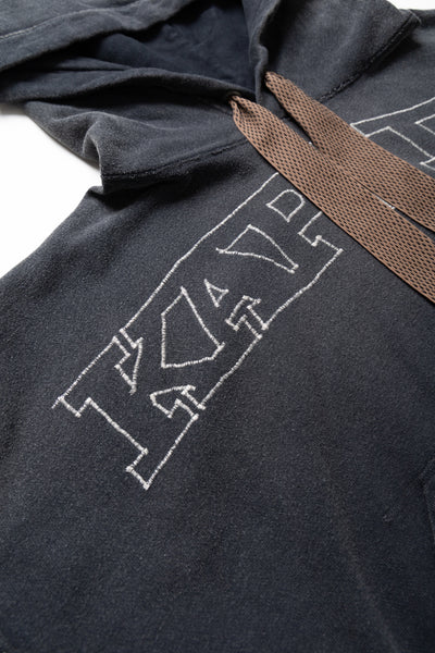 SWT Knit DEVIL Hoodie (KAPITAL Embroidery) - Black