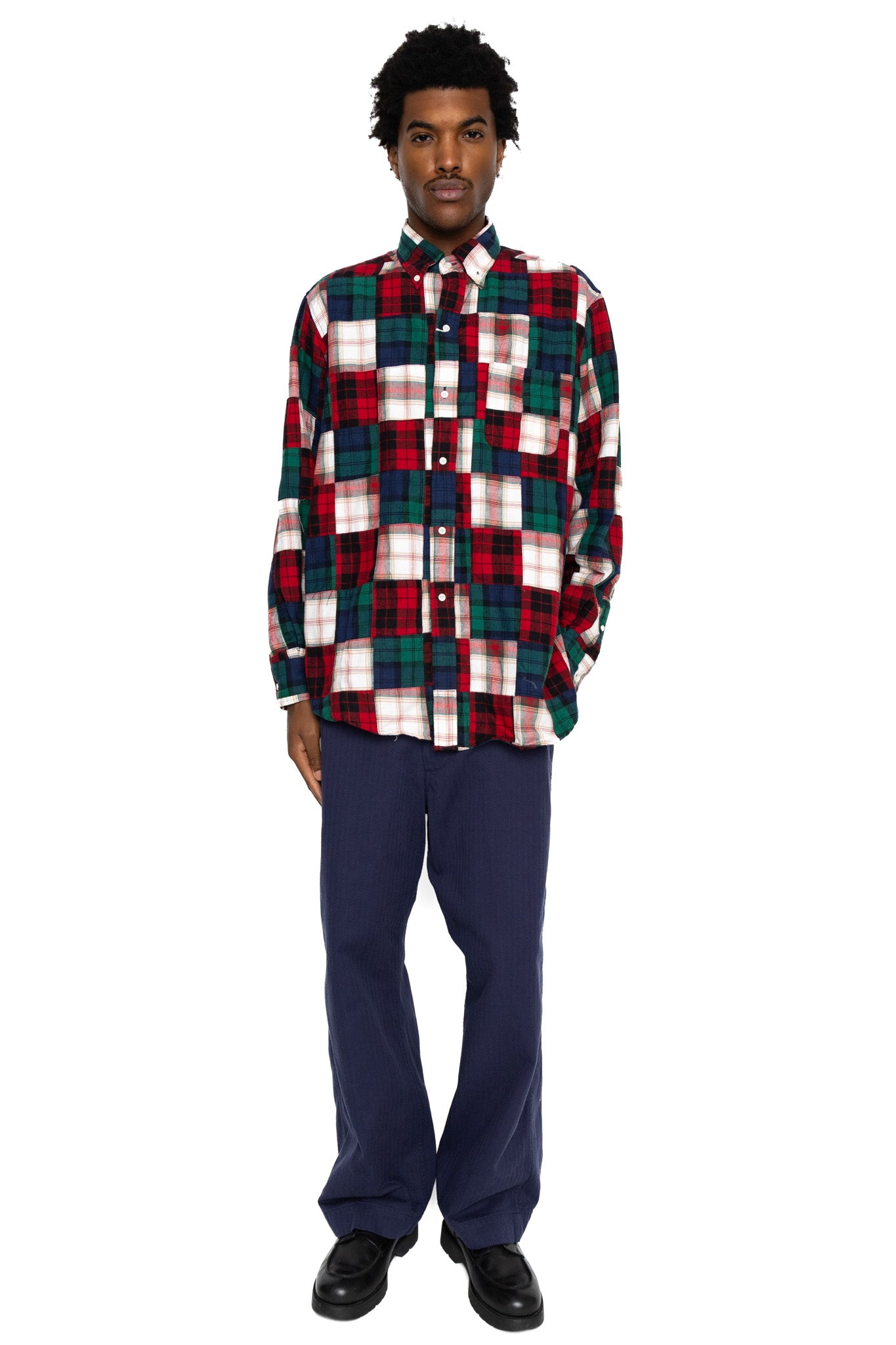 B.D. Classic-Fit Indian Flannel Patchwork