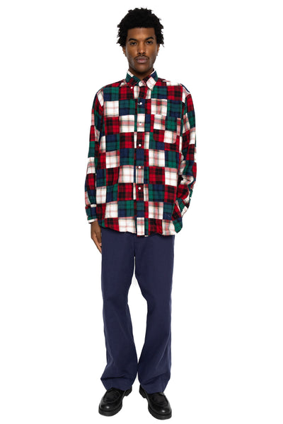 B.D. Classic-Fit Indian Flannel Patchwork